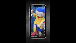 CAILLOU REACTS TO US CHANGING THE LYRICS TO HIS THEME SONG | MUCHMUSIC #shorts