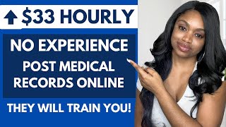 19-33 Per Hour To Post Patient Records Online I No Experience Work From Home Jobs Hiring Now