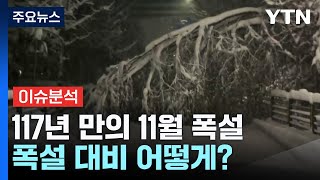 117년 만의 11월 폭설...폭설 대비 어떻게? / YTN