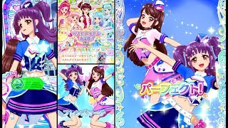 アイカツフレンズ！マイキャラ(ヒカリ)\u0026紫吹蘭で「ベストアイドル決定戦！」みんなみんな！・むずかしい(ブルースカイパイロットコーデ，ピンクスカイパイロットコーデ)