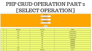 Php CRUD Tutorial Using MySQLi in Hindi - Select, Insert, Update, Delete #Part-2