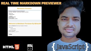How To Make A MarkDown Previewer in 2025 With The Help Of HTML,CSS & JS|| JAVASCRIPT SMALL PROJECT