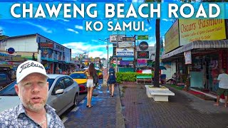 Chaweng Beach Road in Ko Samui Thailand 2024