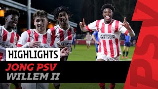 Heerlijke OVERWINNING na KRANKZINNIGE slotfase 😱 | Highlights Jong PSV - Willem II