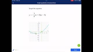 Khan Academy Tutorial: graphing quadratics in factored form