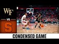 Wake Forest vs. Syracuse Condensed Game | 2022-23 ACC Men’s Basketball