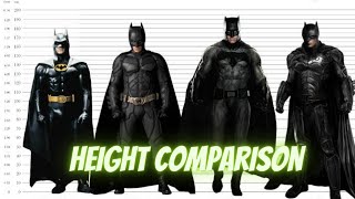 Batman height comparison | How tall is a Batman | Who is the shortest Batman | Batman actor Height