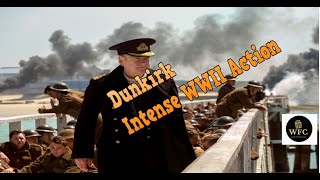 Intense WWII Action: German Stuka Dive Bombing and Red Cross Ship Sinking, Dunkirk (2017) Movie Clip