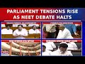 Parliament Tensions Rise as NEET Debate Halts: Kiren Rijiju Condemns Congress Actions | English News