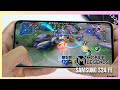 Samsung Galaxy S24 FE Mobile Legends Gaming test MLBB | Exynos 2400e, 120Hz Display