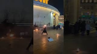 Огненное шоу на Невском проспекте в  Санкт-Петербурге #shorts #nevsky102 #fireshow #cityshow