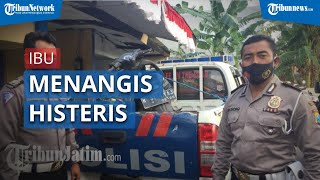 Terobos Lampu Merah, Seorang Ibu Histeris Kedua Anaknya Tergilas Truk Gandeng di Lumajang