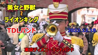 「美女と野獣～ライオンキング」他　TDLバンド　2022.12.18　東京ディズニーランドバンド　Tokyo Disneyland Band