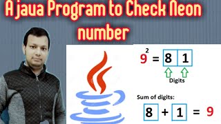 Java program to check Neon number