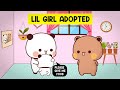 #BDC29 ▶Bubu Dudu Adopt the Lil Girl | BUBU DUDU Cuties | Bubu Dudu cartoon | peachgoma