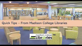 Google vs. Library Databases - Quick Tip