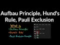 Aufbau Principle, Hund's Rule, Pauli Exclusion Principle Explained in Four Minutes w/ Examples