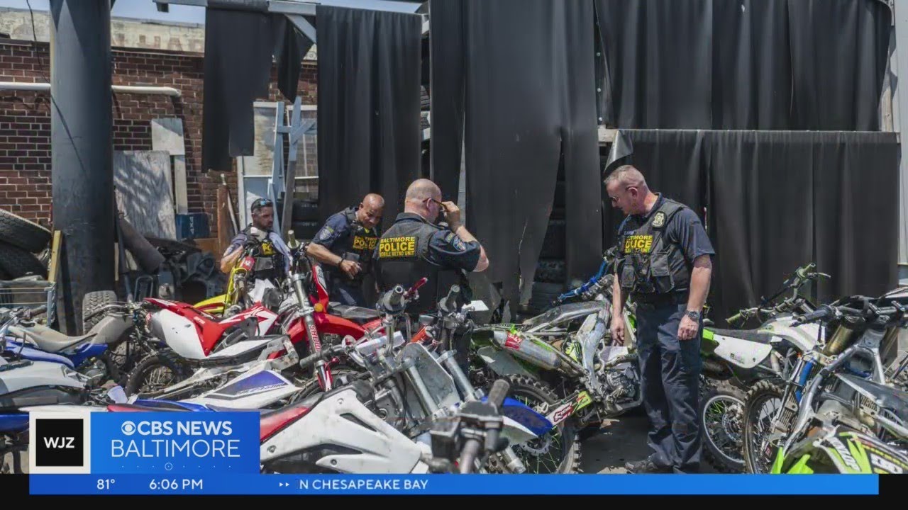 33 Illegal Dirt Bikes And ATVs Seized From Northwest Baltimore Business ...