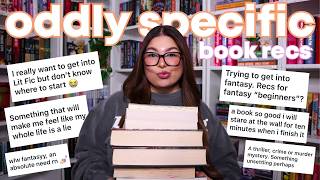 oddly SPECIFIC book recommendations 📚✨ [books for every mood & many genres]