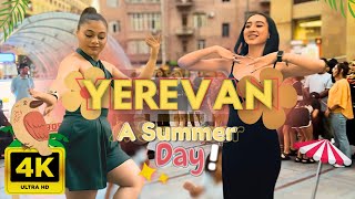 Walking Tour in Yerevan, Armenia 🇦🇲 - A Summer Day - August 2024 - 4K 60FPS