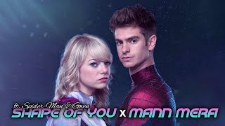 Shape Of You x Mann Mera ft. Spider-Man And Gwen || HD WhatsApp Status || #shorts #MakeTASM3