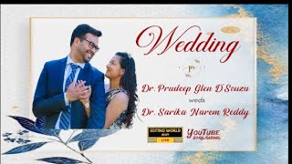 Wedding of Dr. Pradeep Glen D’Souza \u0026 Dr. Sarika Narem Reddy On Saturdat, 4rd Jan 2025 || LIVE