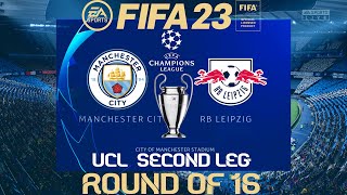 FIFA 23 Manchester City vs RB Leipzig | Champions League 22/23 | PS4 | PS5 Full Match