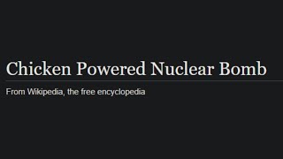 Slightly unusual Wikipedia articles