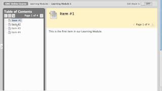 BbLearn: Build Content - Learning Module