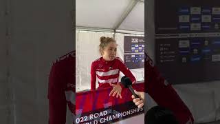 Cecilie Uttrup Ludwig talks breakfast at the World Championship #shorts #cycling