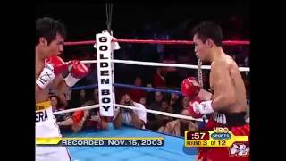 Manny pacquiao vs Marco Antonio Barrera round 3