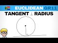 Circle Geometry Grade 11 : Tangent Radius Theorem Introduction