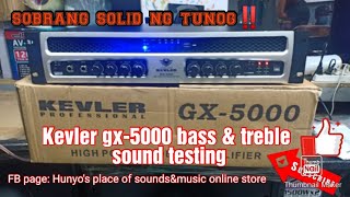 Kevler gx-5000 bass and treble performance soundtesting