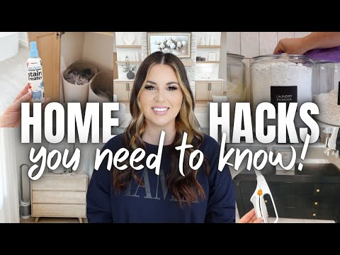 10 *SIMPLE* HOME HACKS YOU NEED TO KNOW HOME HACKS THAT MAKE LIFE EASIER