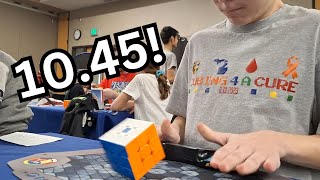 10.45 Official 3x3 Average (8.79 PR Single)