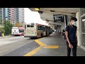 ttc bus action clips @ kipling subway station 8051 orion 07.501 10 03 2021