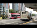 ttc bus action clips @ kipling subway station 8051 orion 07.501 10 03 2021