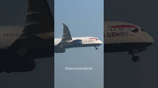 BRITISH AIRWAYS B787-9 takeoff at Chennai Airport #shorts #aviation #plane #b787 #chennai #takeoff