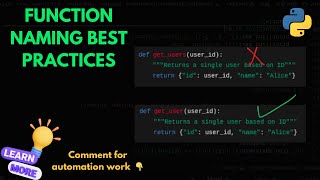 How to Name Functions in Python | Python Function Naming Best Practices