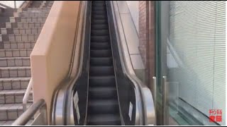 【三菱\u0026東芝】6X  エスカレーター ホテルニュー長崎からアミュプラザ長崎へ 6X escalator Amuplaza Nagasaki Shopping mall Nagasaki Japan