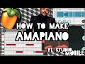 How to make amapiano on FL studio mobile like nandipha 808 ft Dj zan & Tyler ICU FL studio mobile
