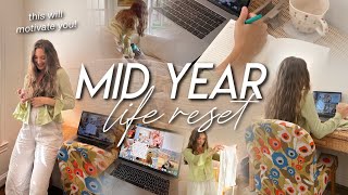 MID YEAR RESET | goal check-in, decluttering, cleaning, & getting organized for the rest of the year