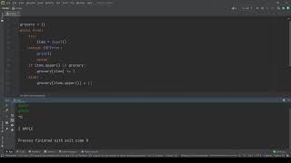 Grocery List -Problem Set 3 (CS50's Introduction to Programming with Python)