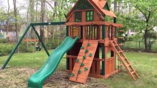 Gorilla Chateau Clubhouse Treehouse Playset \u0026 Swing Set