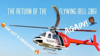 Flywing Bell 206 Returns, Again!🤦🏾♂️ | 4 Blade Rotor Head Upgrade!😎🔥Is It Better now?🤔#fun #djrc