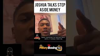 JOSHUA TALKS STEP ASIDE MONEY FOR FURY USYK #shorts #boxing