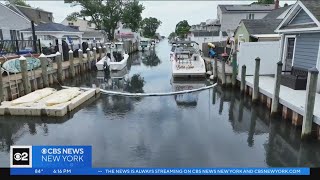 Strange phenomenon surfaces in a Suffolk County canal