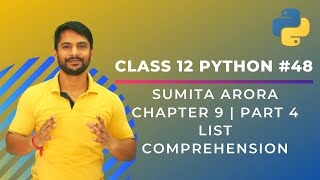Python Class 12 | List Comprehension | Python Data Structure | Chapter 9 | Part 4 | In Hindi