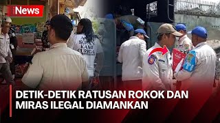 Aksi Satpol PP Karawang dan TNI-Polri Berantas Peredaran Rokok Tanpa Cukai dan Miras Ilegal