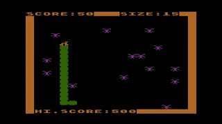 Atari 8-bit:- Worm Squirm (BASIC game)